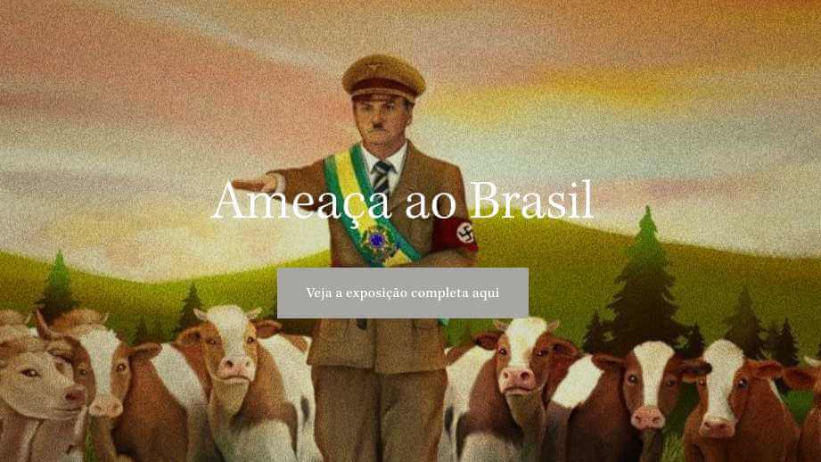 site com nome de bolsonaro, mostrando criticas ao presidente
