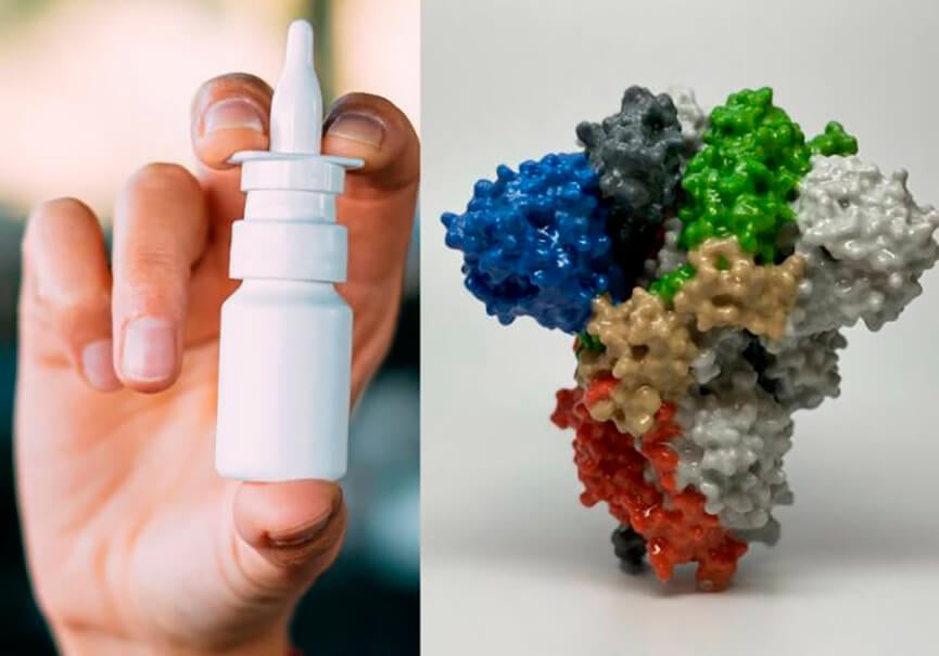 Spray nasal contra coronavírus. (Foto: Divulgação)