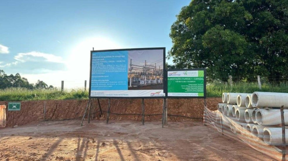 Local onde a Subestação de Energia da CPFL ficará em Itupeva