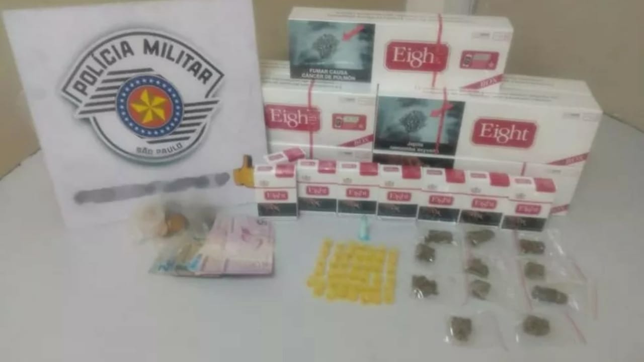 PM detém suspeitos de tráfico de drogas, contrabando e jogos de azar em Campo Limpo Paulista.