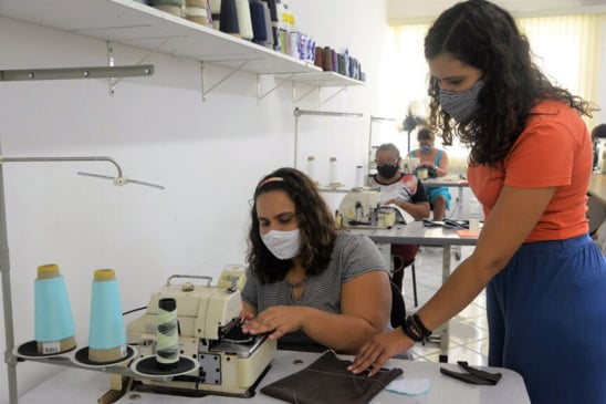 Tecido solidário. (Foto: Divulgação)