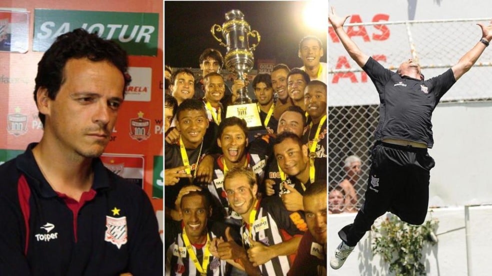 Na última final definida em casa, assim como ocorrerá sábado, o Paulista era comandado pelo técnico Fernando Diniz, que hoje dirige o São Paulo no Campeonato Brasileiro (Fotos: Divulgação e Marcelo Langue)