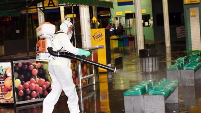 Os terminais foram limpos logo após os locais serem fechados ao público (Foto: Prefeitura de Jundiaí)