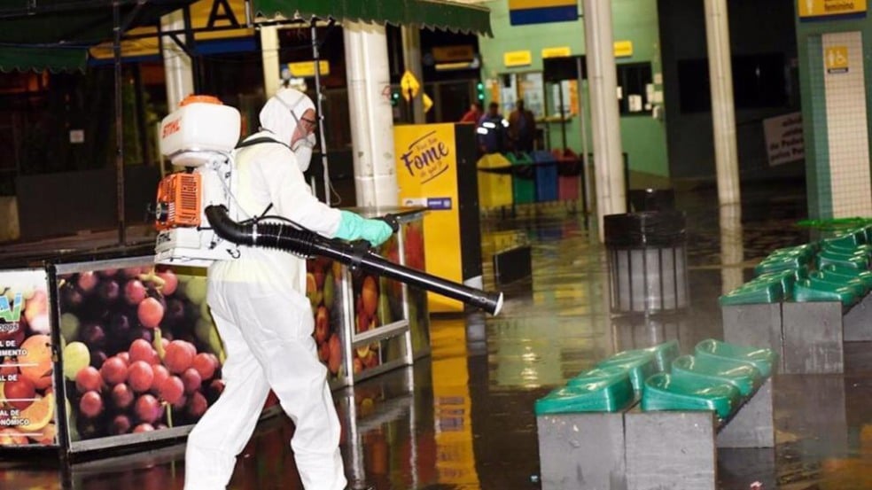 Os terminais foram limpos logo após os locais serem fechados ao público (Foto: Prefeitura de Jundiaí) Os terminais foram limpos logo após os locais serem fechados ao público (Foto: Prefeitura de Jundiaí)