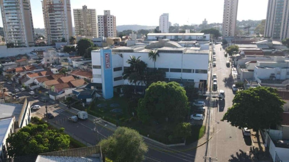 Imagem aérea da Astra, em Jundiaí.