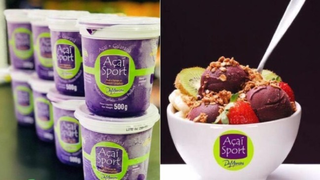 O Açaí Sport De Marchi é processado com produto selecionado, pasteurizado e congelado a -18°C, garantindo um produto altamente saudável