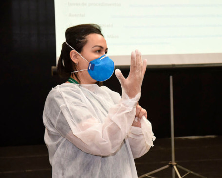 Treinamento de EPI em Jundiaí. (Foto: Divulgação)