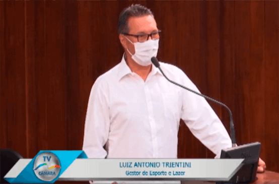 Gestor de Esporte e Lazer, Luiz Trientini. (Foto: Reprodução)