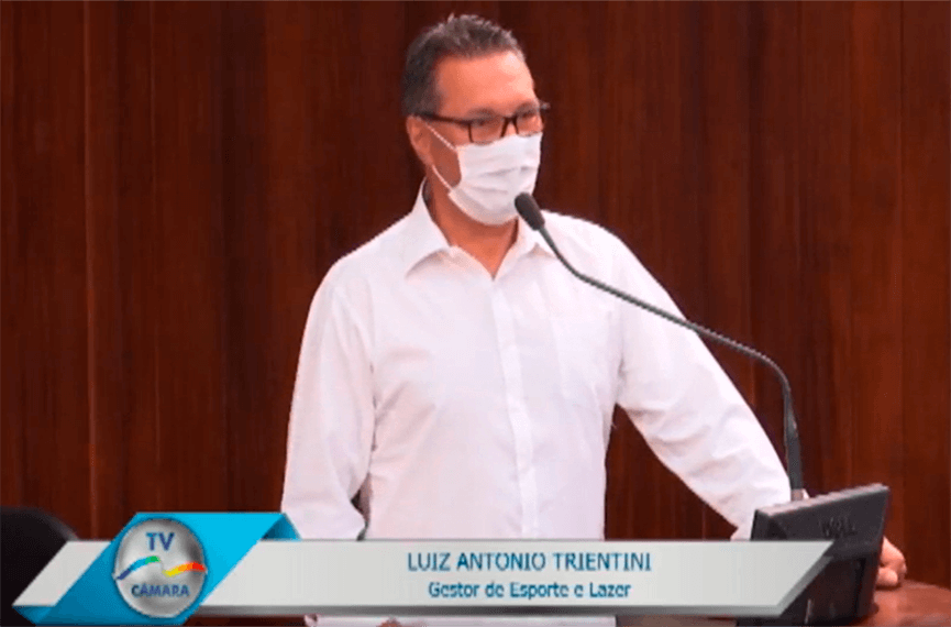 Gestor de Esporte e Lazer, Luiz Trientini. (Foto: Reprodução)