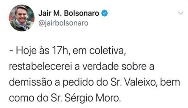 Foto de print de tweet