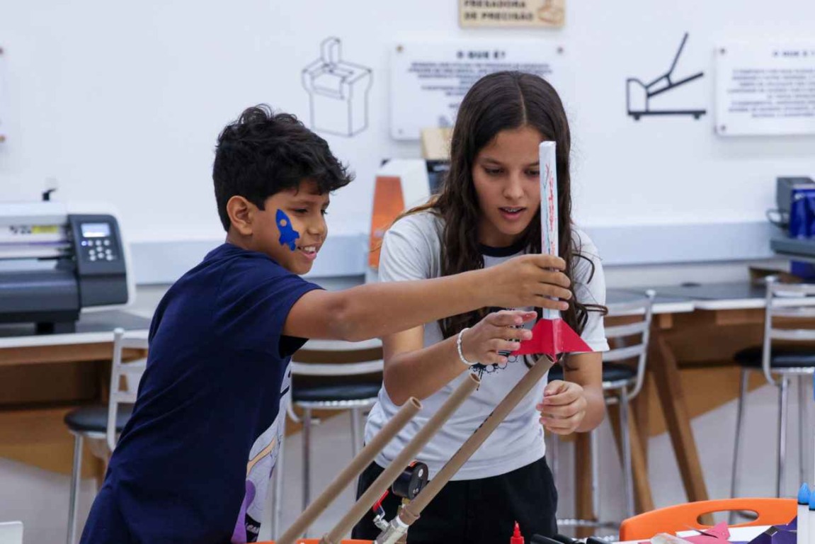 Fab Lab oficina de foguete em Jundiaí