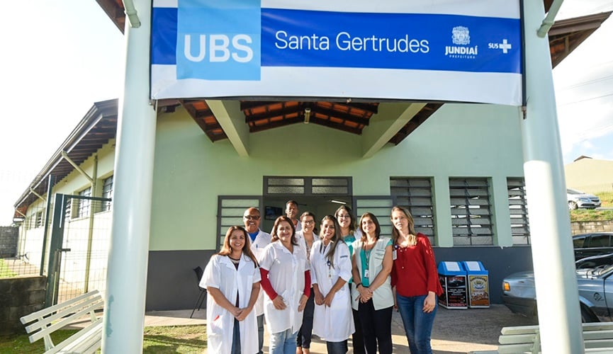 Foto da fachada da UBS Santa Gertrudes