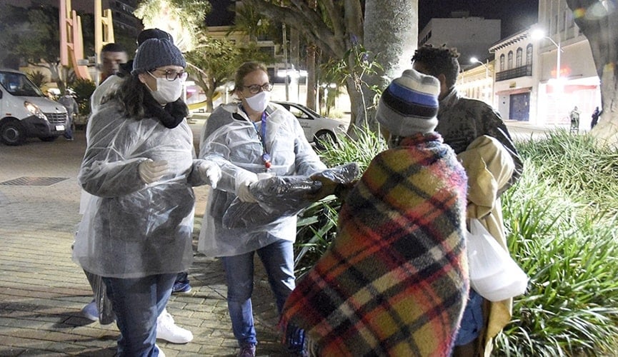 Foto de moradores de rua