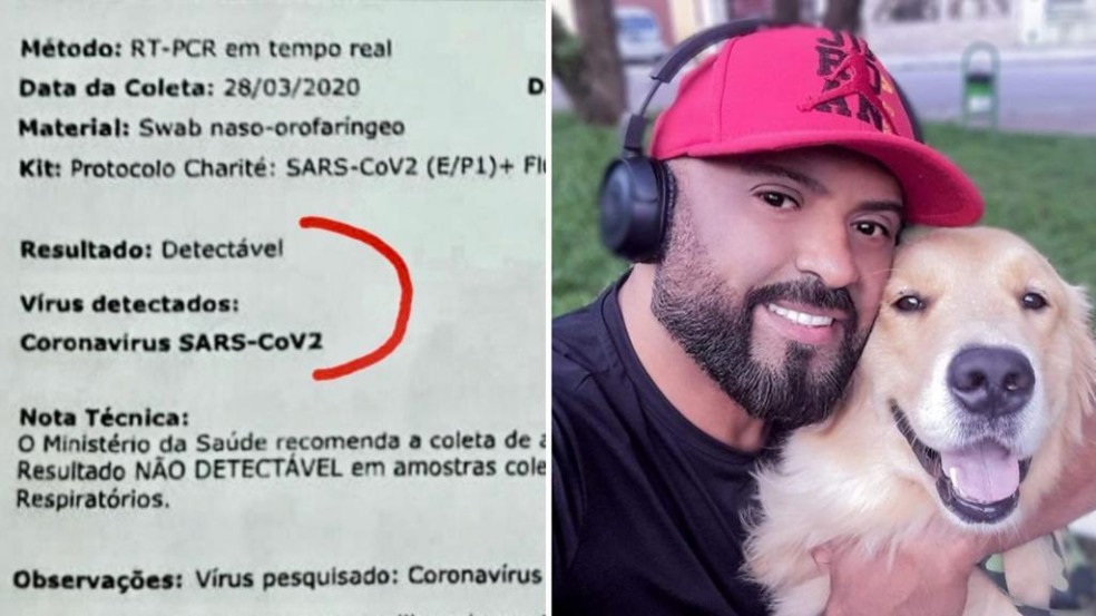 "O negócio é muito forte, ele joga você no chão, você fica fraco, apático, sem energia", conta (Fotos: reprodução e arquivo pessoal)