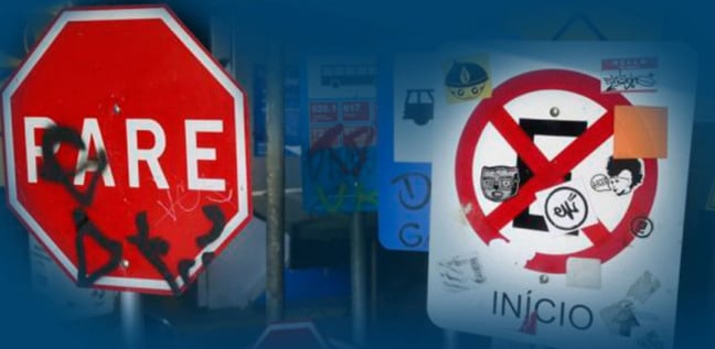 vandalismo em Várzea Paulista