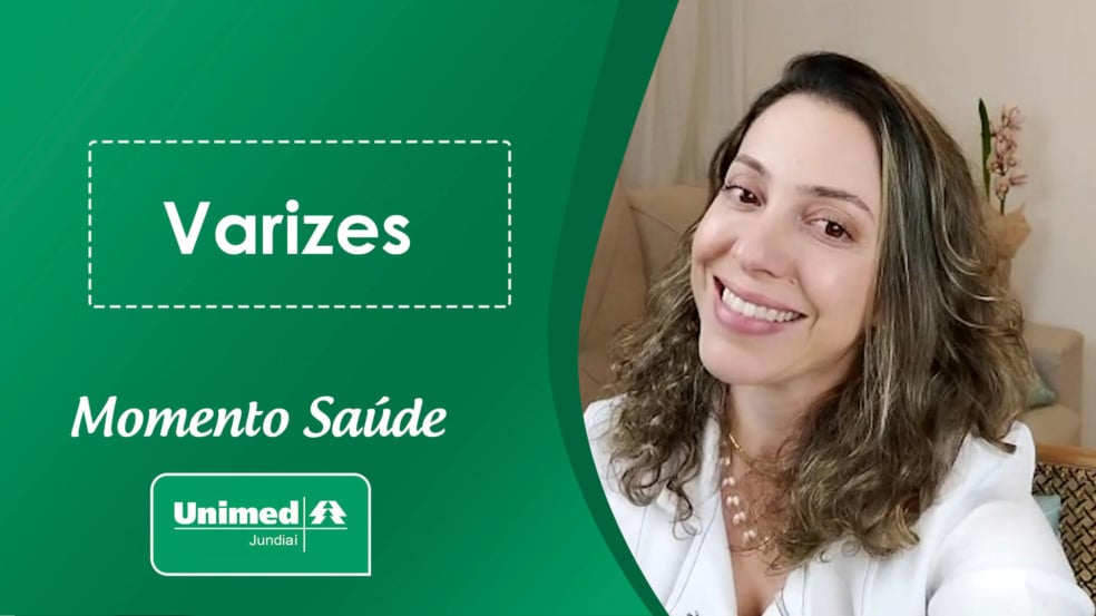 Thumb de vídeo da Unimed com médica em fundo verde