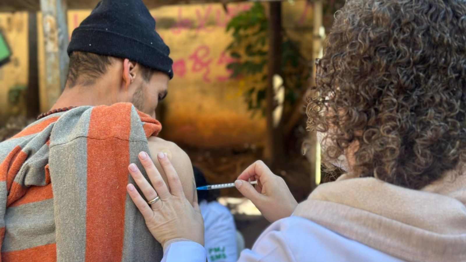 Vacinação no Centro POP.