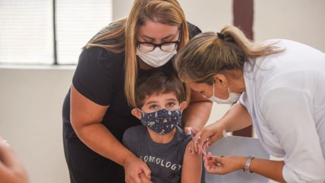 Crianças recebem vacinas contra COVID-19 há duas semanas, em Jundiaí
