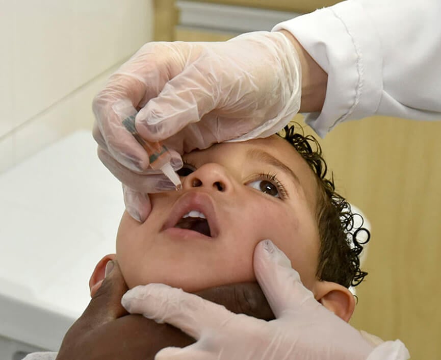 Campanha Vacinação Poliomielite. (Foto: Divulgação)