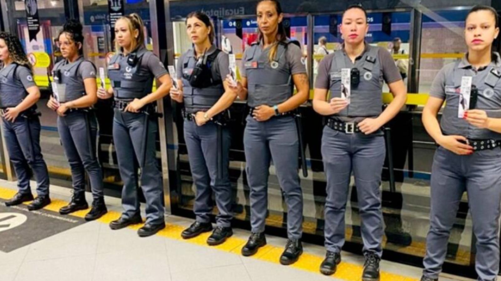Colaboradoras do Metrô de SP.