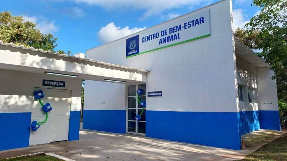 Prédio do novo Centro de Bem-Estar Animal de Várzea Paulista.