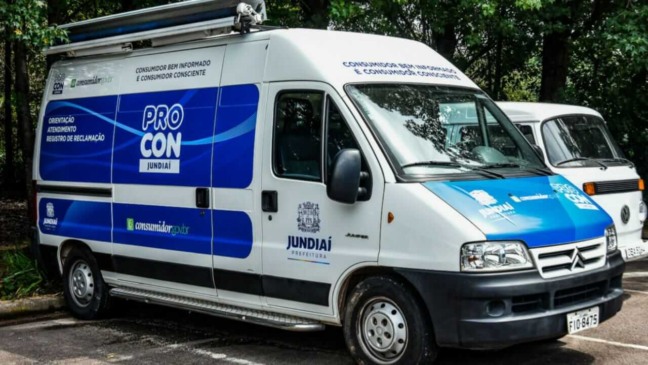 Veículo do Procon Móvel de Jundiaí