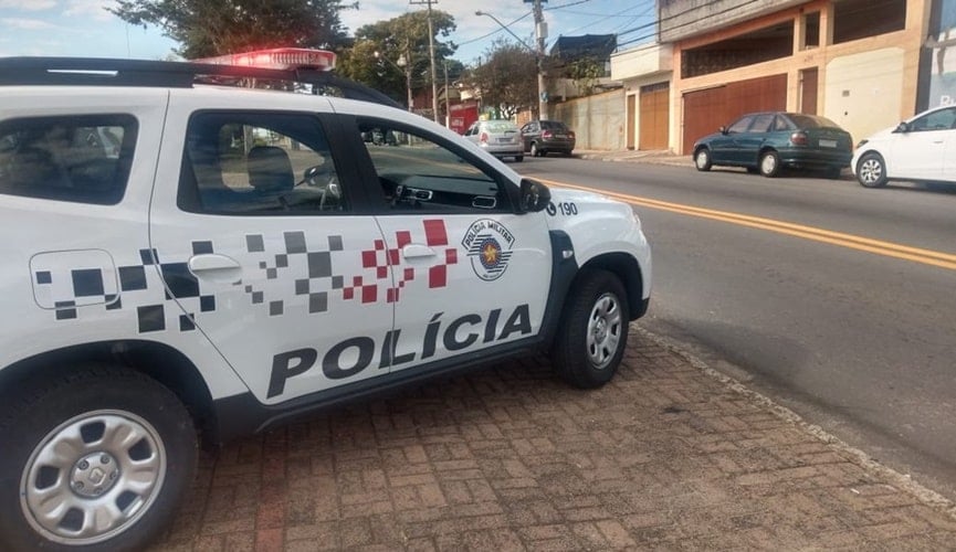 Foto de viatura da polícia militar de Jundiaí