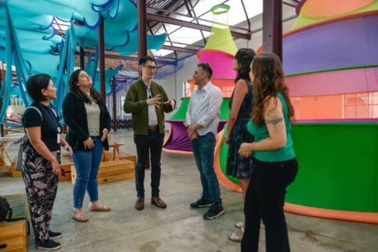 Visita começou pela Fábrica das Infâncias Japy