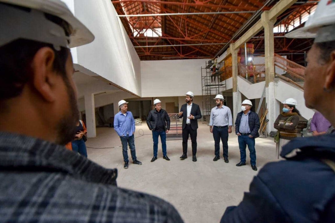 Obras no Centro de Artes