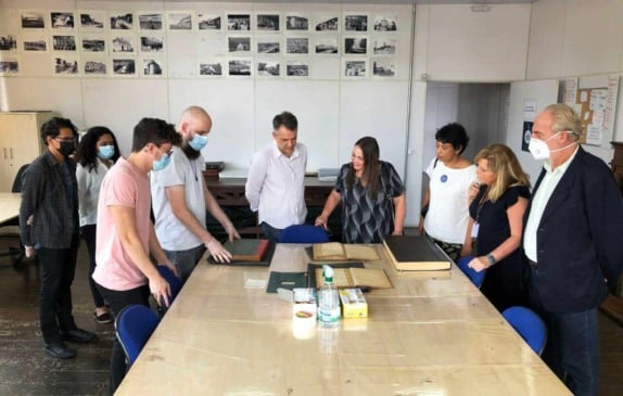 No Espaço Expressa, a comitiva conheceu o Museu Ferroviário e o Arquivo Histórico municipal