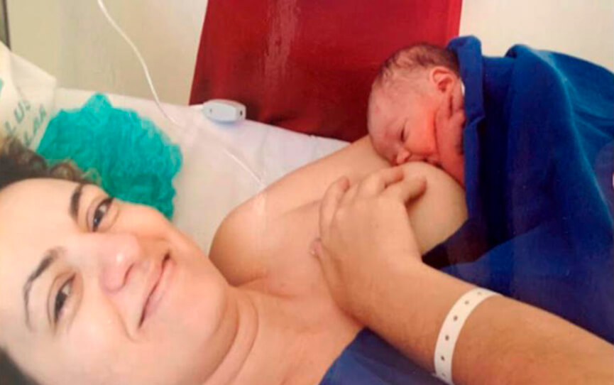 Viviane realiza o sonho de ser mãe