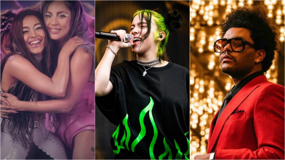 Lady Gaga, Ariana Grande, Billie Eilish e The Weeknd