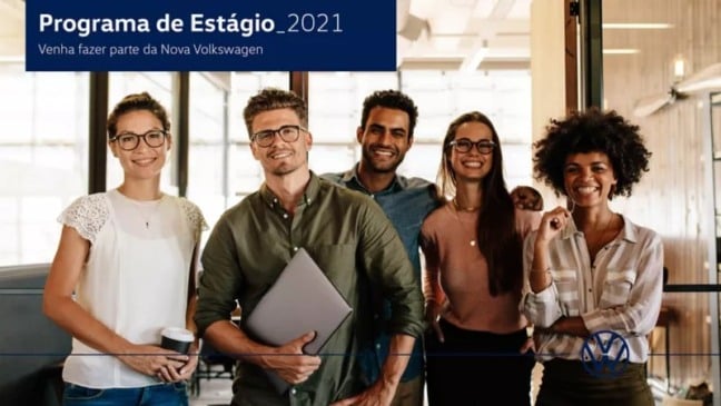 Imagem de divulgação do Programa de Estágio da Volkswagen Brasil