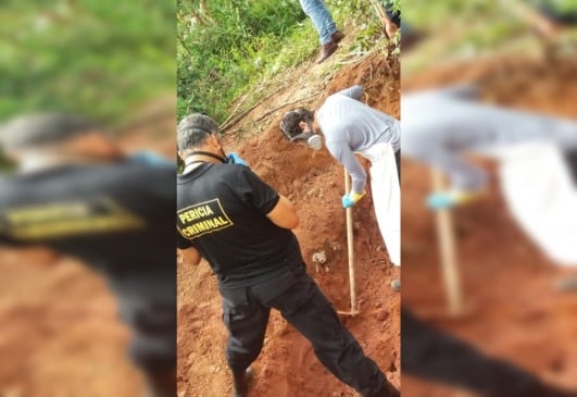 Três corpos são identificados no cemitério clandestino de Jarinu