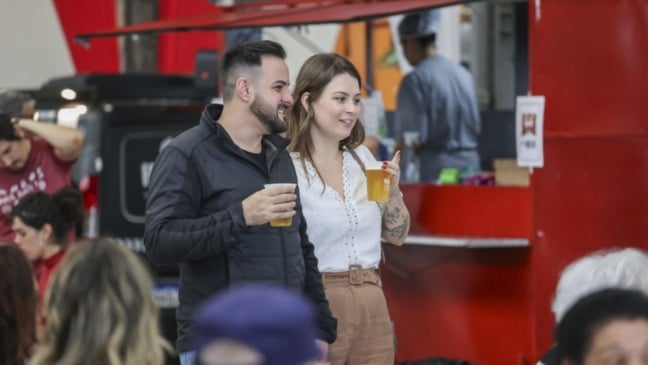 Casal no evento Sabores da Gente em Jundiaí