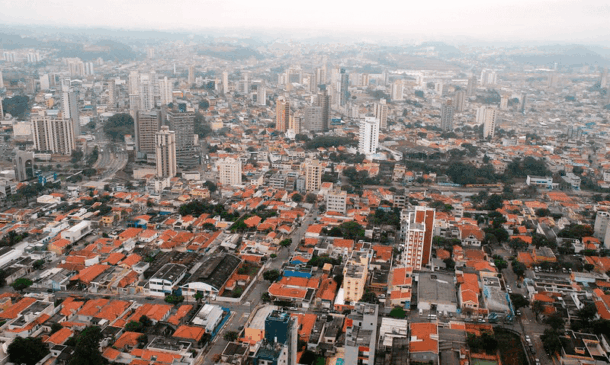 Foto aérea de Jundiaí