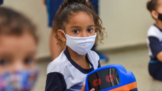 Crianças aprovam e se divertem enquanto aprendem sobre robótica na Educação Infantil II (Foto: Prefeitura de Jundiaí)