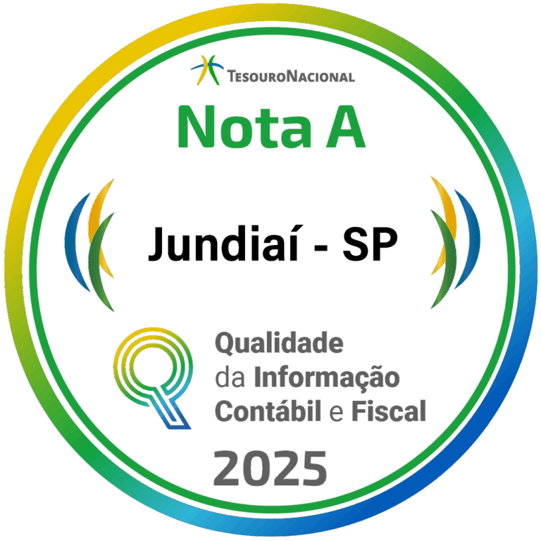 Selo de nota A de gestão fiscal de Jundiaí