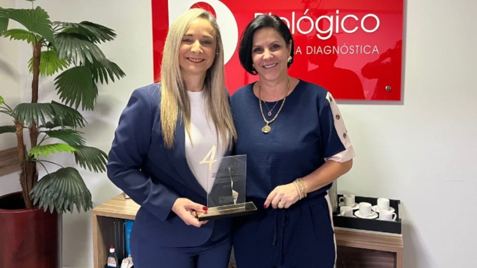 Leandra e Christiani, sócia Biológico Medicina Diagnóstica