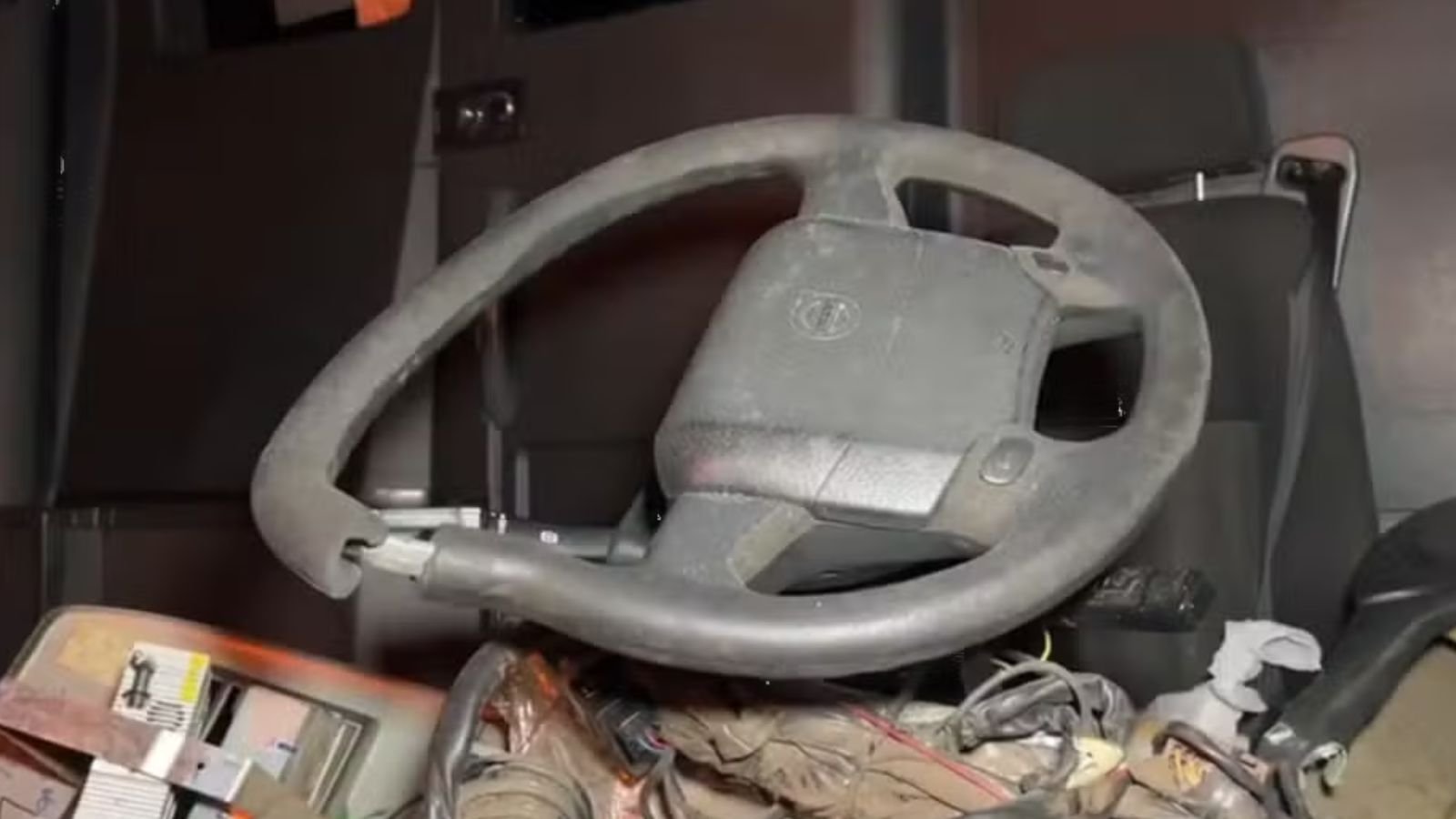 Volante do caminhão