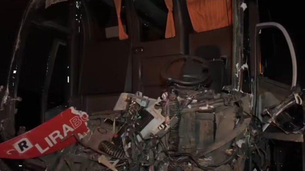 Estado da traseira do caminhão em Itupeva