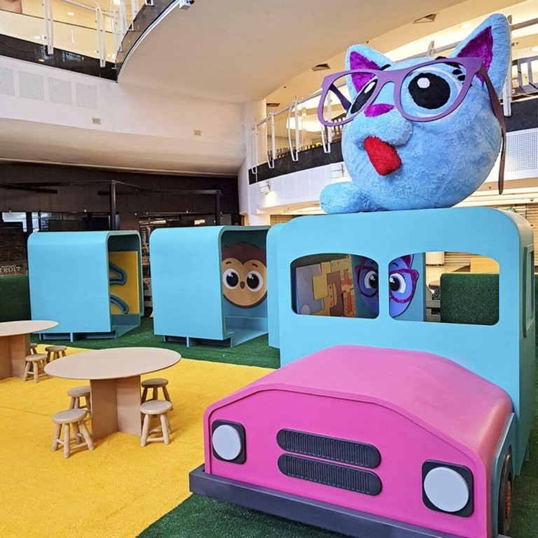 Atração dos Bolofofos no Maxi Shopping Jundiaí