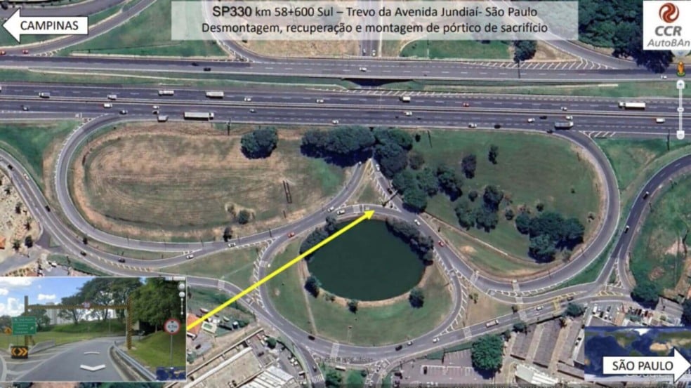 Trevo de Jundiaí da Rodovia Anhanguera
