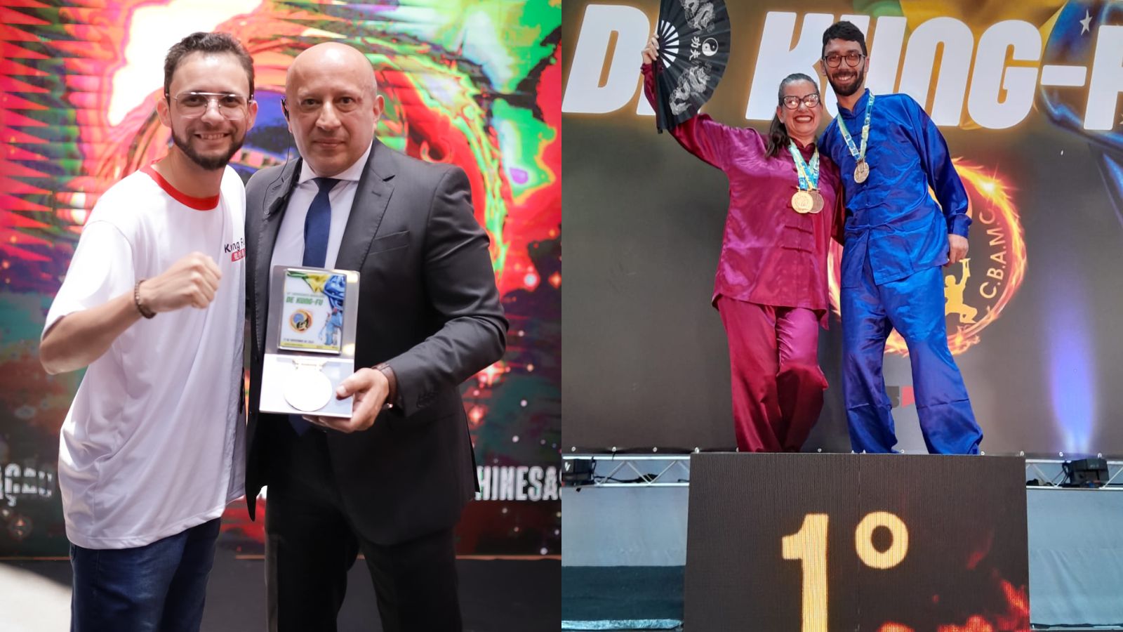 Professor Júlio César e participantes do campeonato