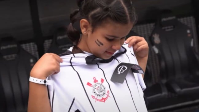 Mirella Santos da Mata, fã do Corinthians