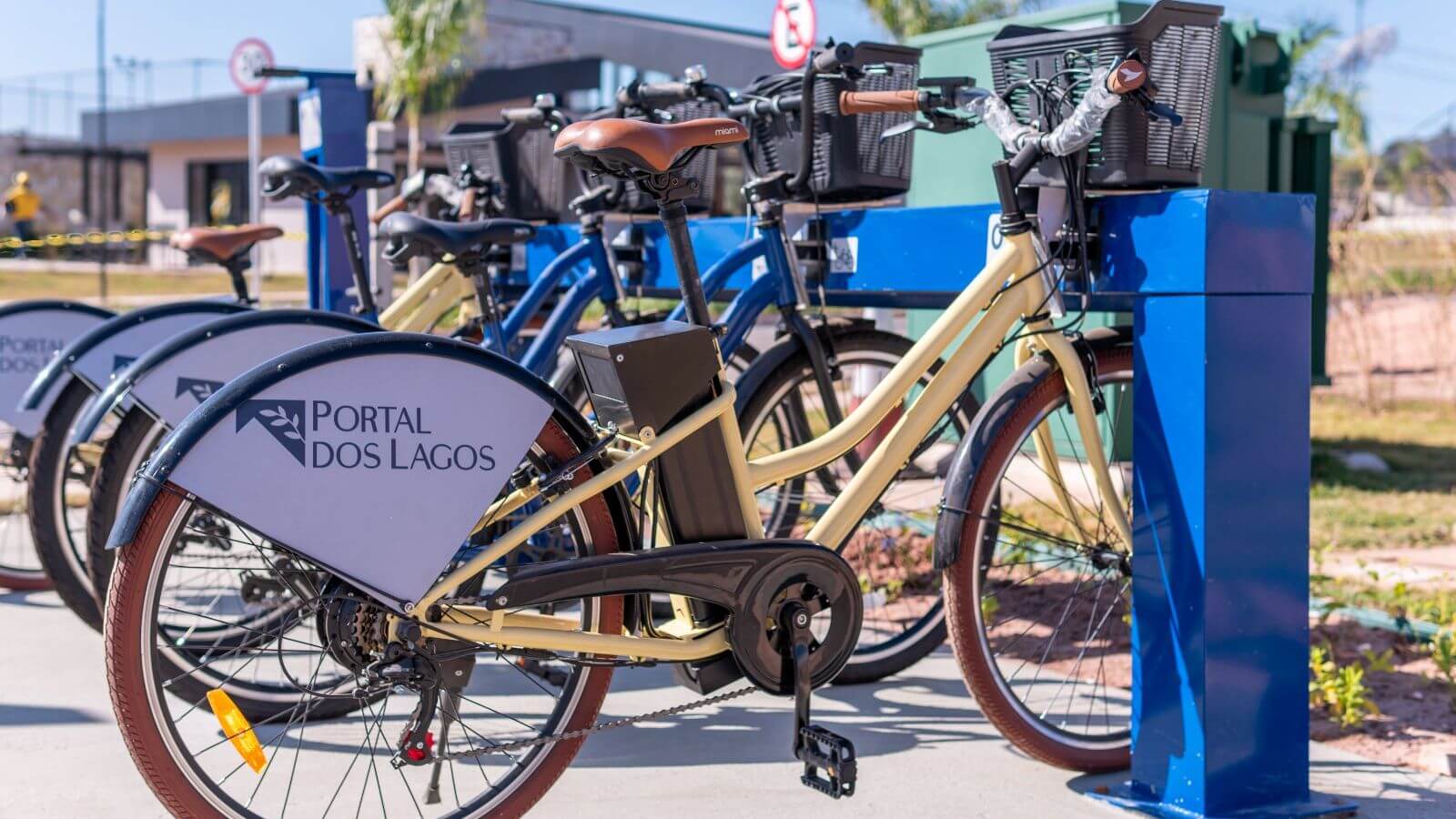Bicicletas do empreendimento Portal dos Lagos no Corrupira, em Jundiaí