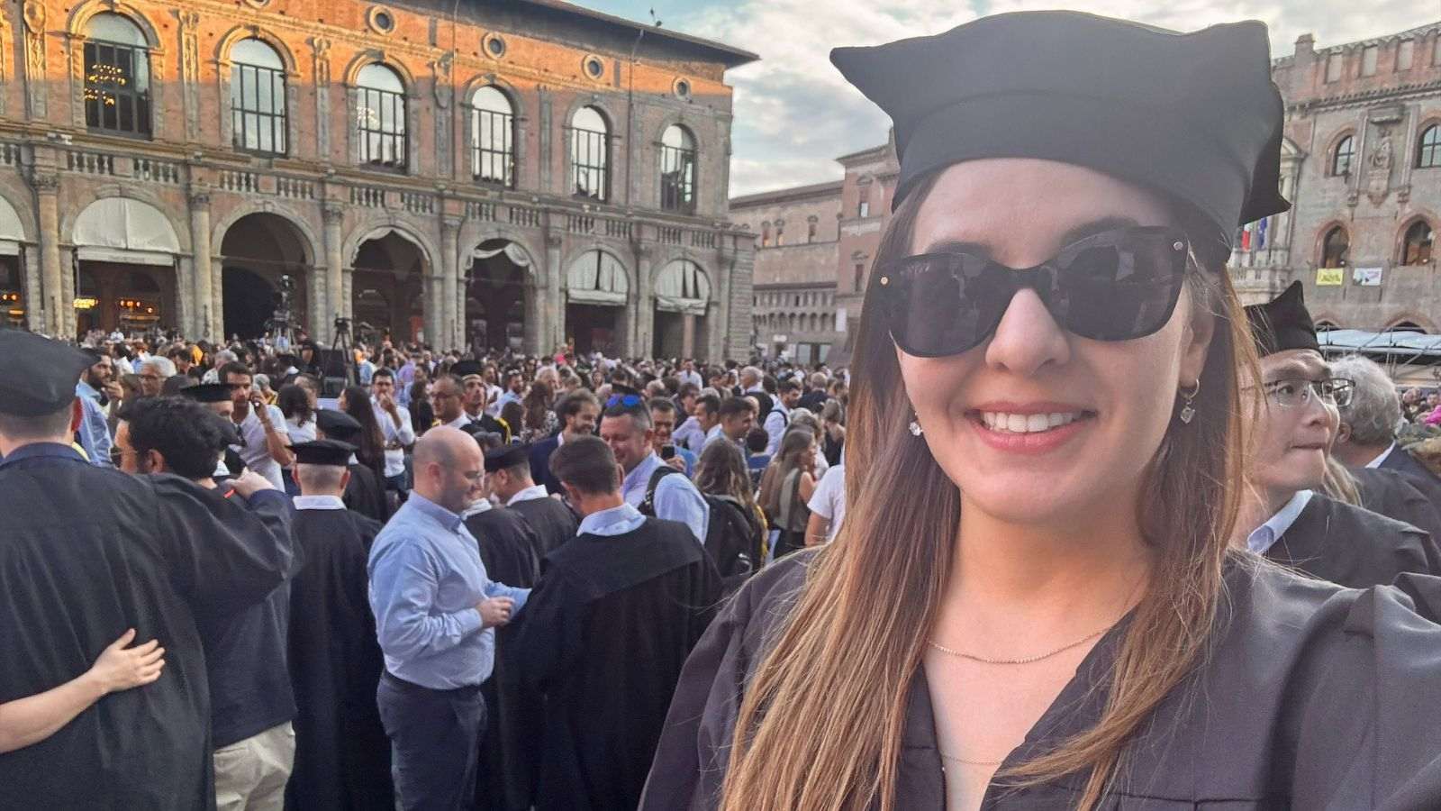 Andressa, de Várzea Paulista, na Itália