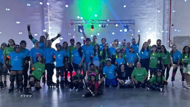 Equipe de voluntário do Patinando Jundiaí