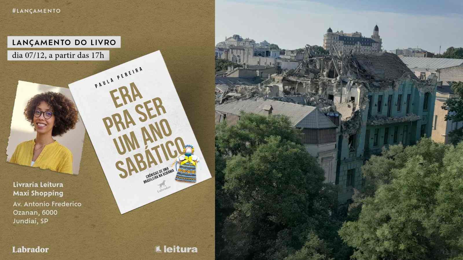 Livro traz crônicas sensíveis sobre a guerra da Ucrânia.