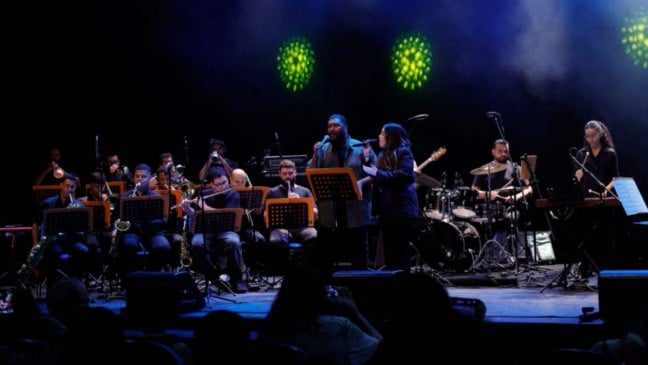 Apresentação durante o Festival de Música.